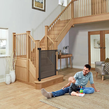 حاجز حماية الأطفال الشبكي القابل للسحب - 150 × 86 سم