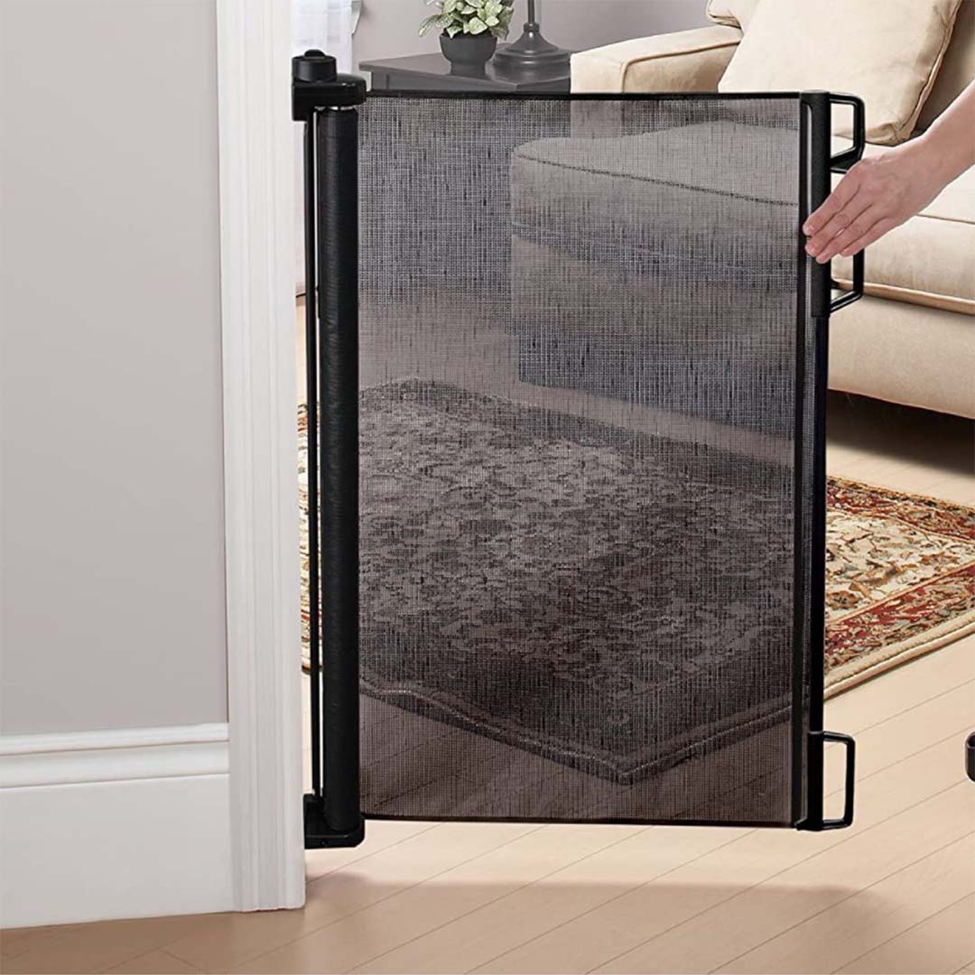 حاجز حماية الأطفال الشبكي القابل للسحب - 150 × 86 سم